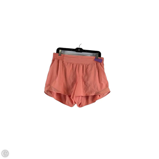 Athletic Shorts By Lululemon In Orange, Size: 12