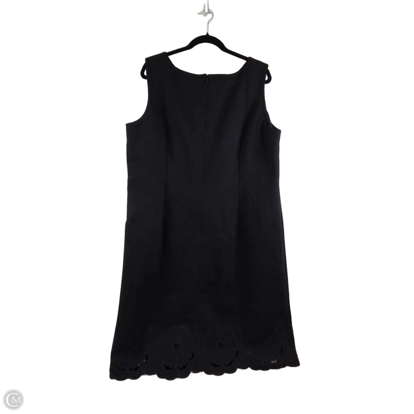 Dress Casual Midi By Talbots In Black, Size: 1x