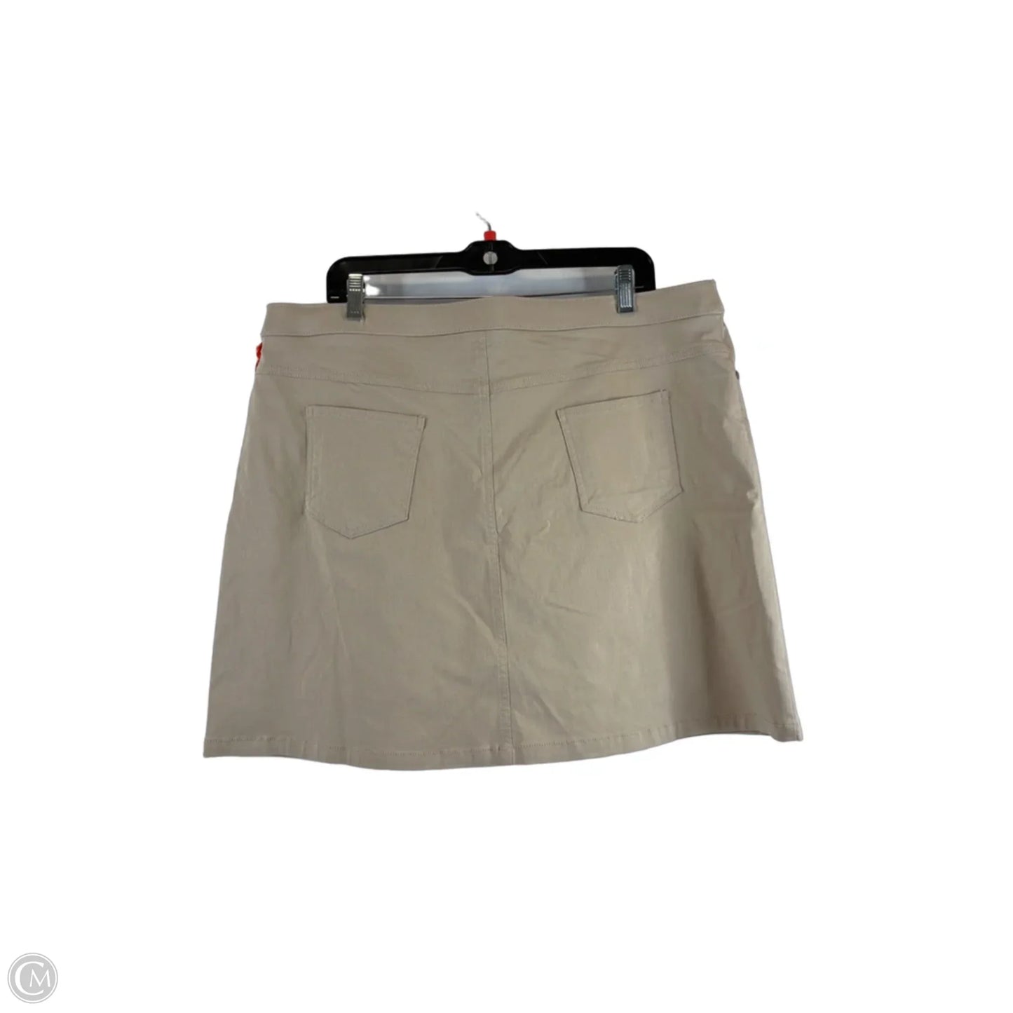 Skort By Hearts Of Palm In Tan, Size: 18