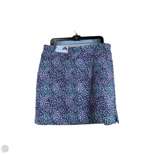 Skort By Lady Hagen In Black & Purple, Size: 18