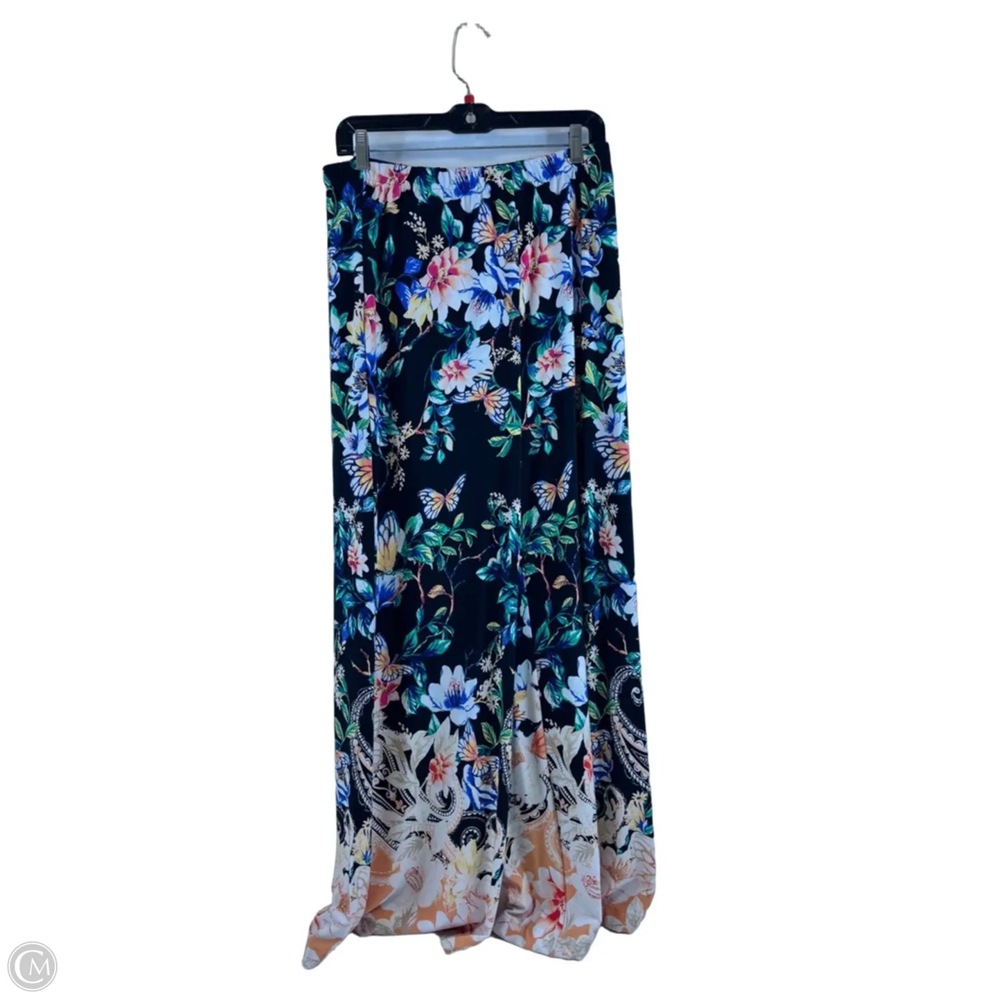 Pants Wide Leg By Chicos In Floral Print, Size: 8
