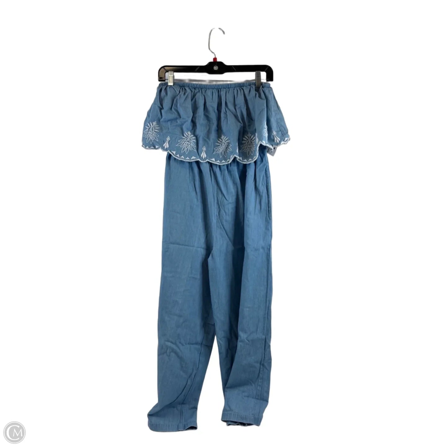 Jumpsuit By Jessica Simpson In Blue & White, Size: S