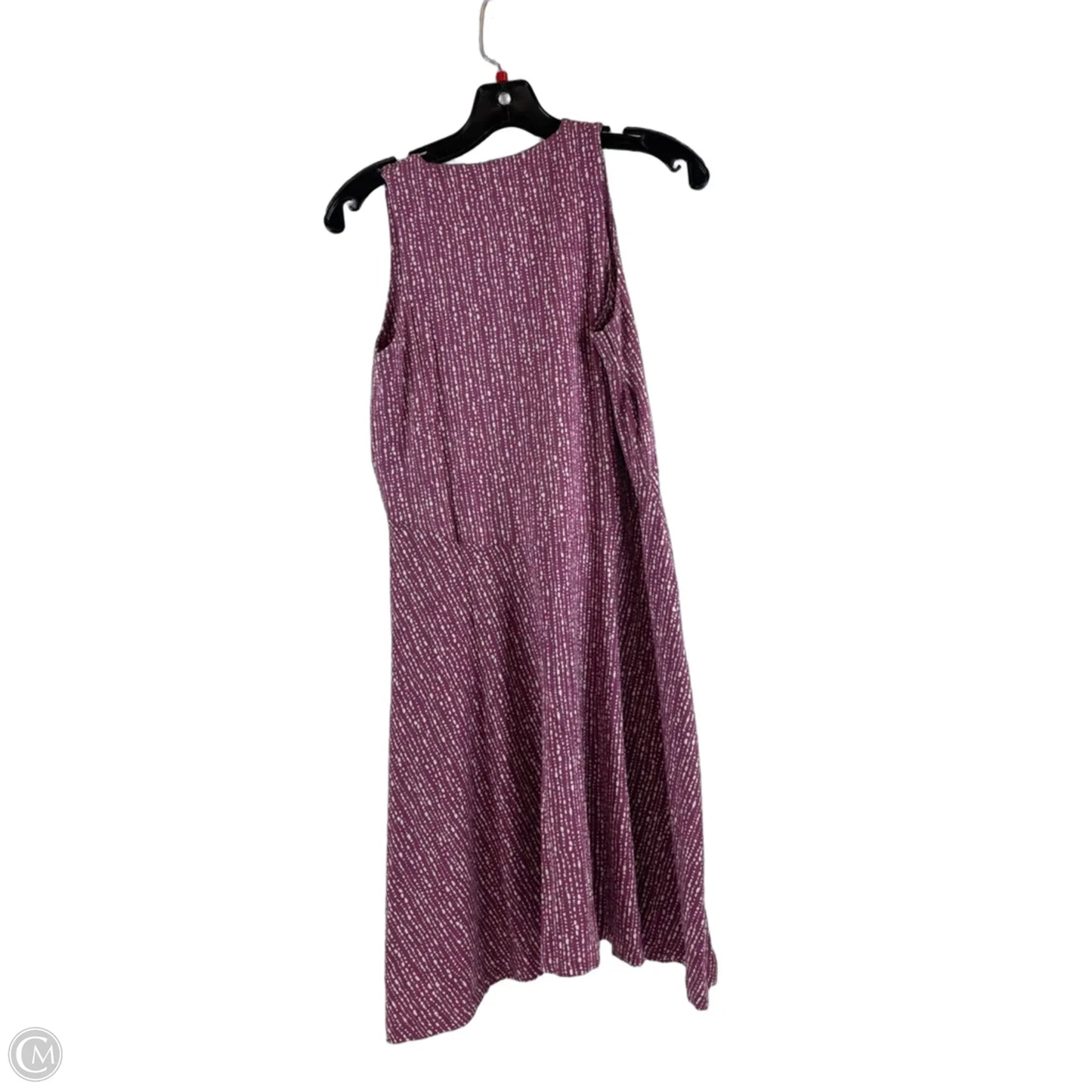 Dress Casual Midi By Athleta In Purple & White, Size: M