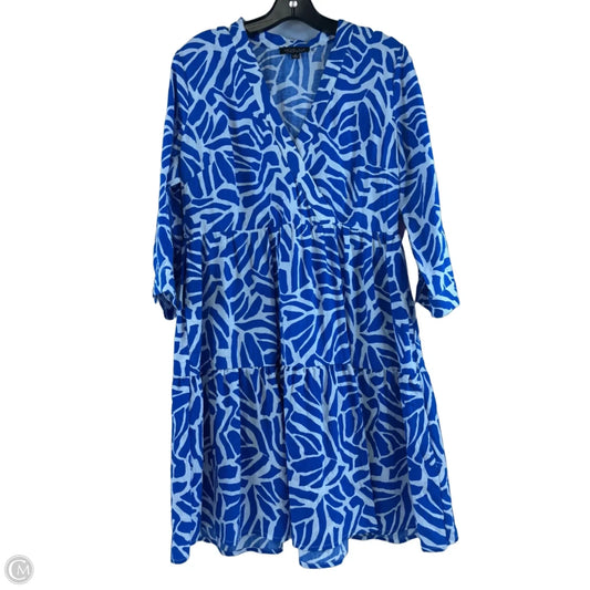 Dress Casual Short By Rachel Zoe In Blue & White, Size: S