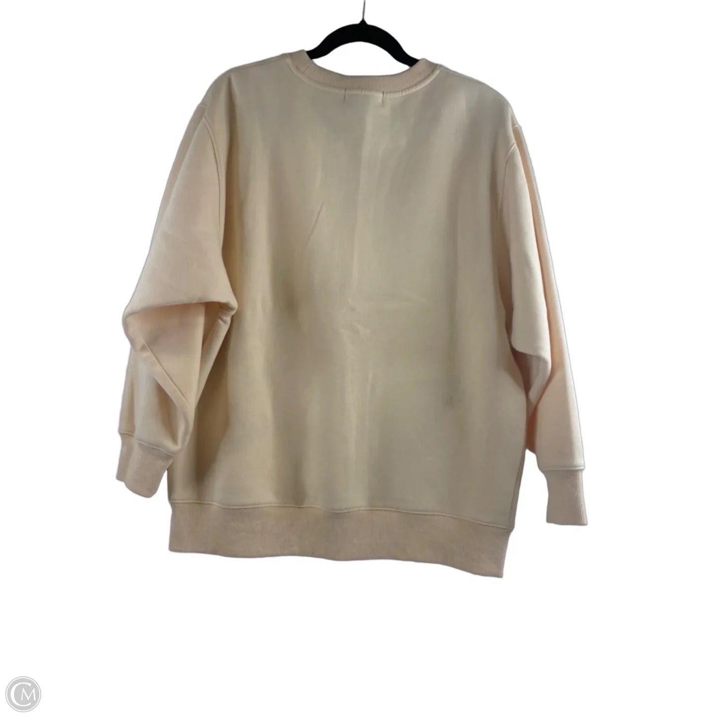 Sweatshirt Crewneck By Cider In Cream & Red, Size: L