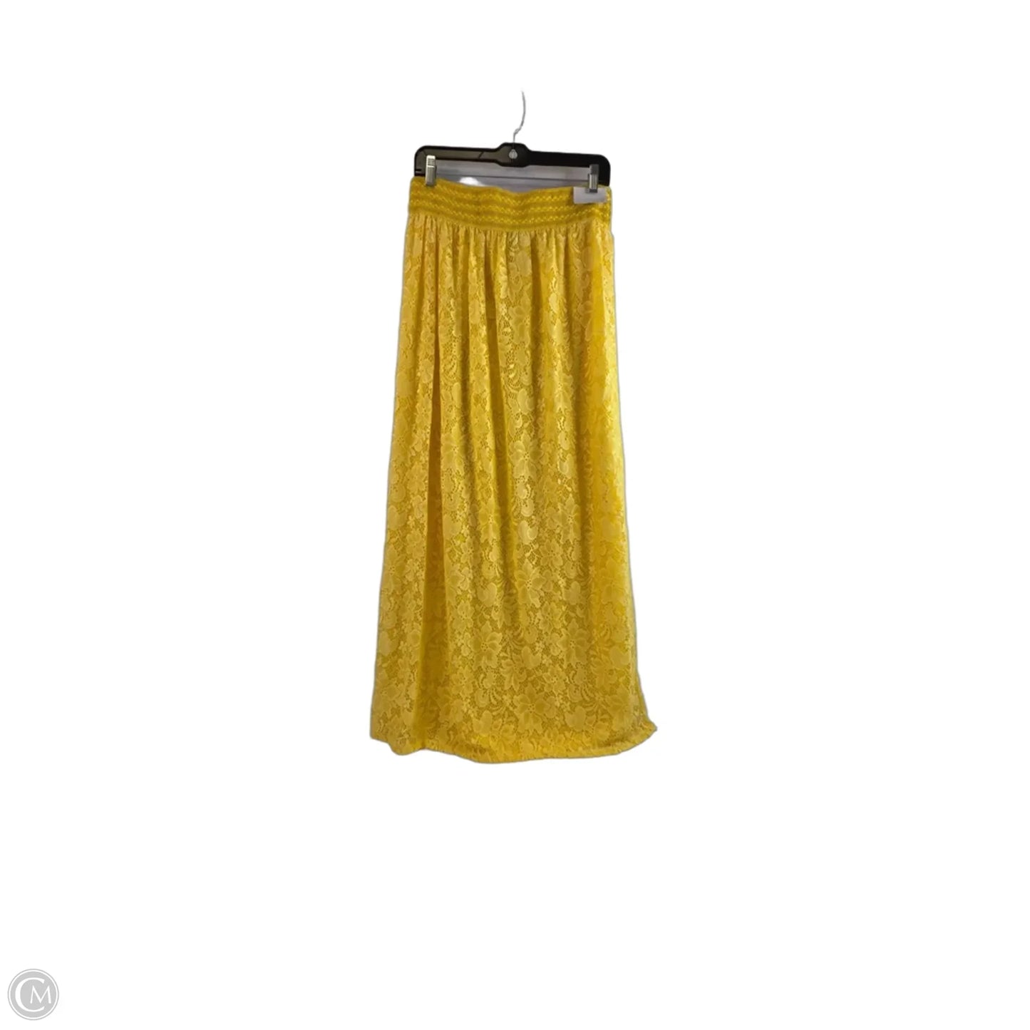 Skirt Maxi By Clothes Mentor In Yellow, Size: 12