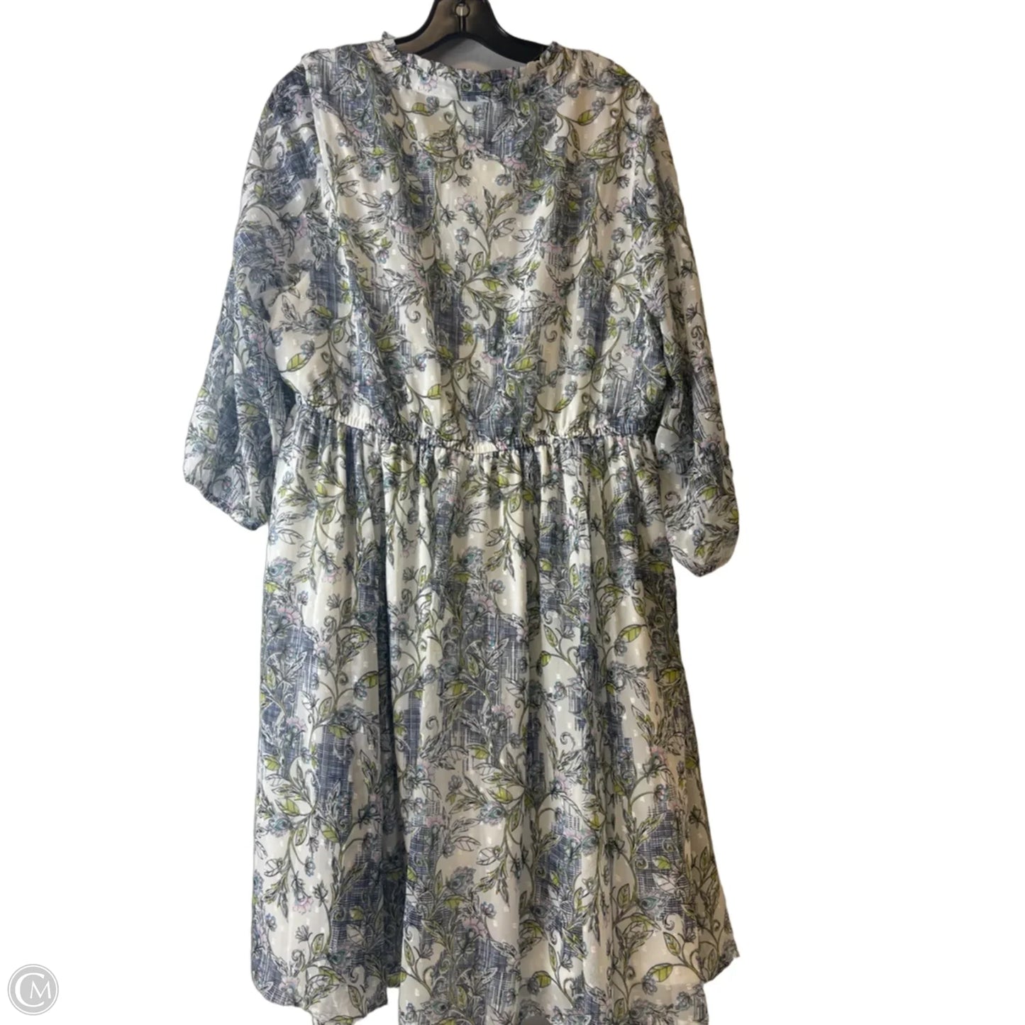 Dress Casual Short By Torrid In Blue & Green, Size: 1x