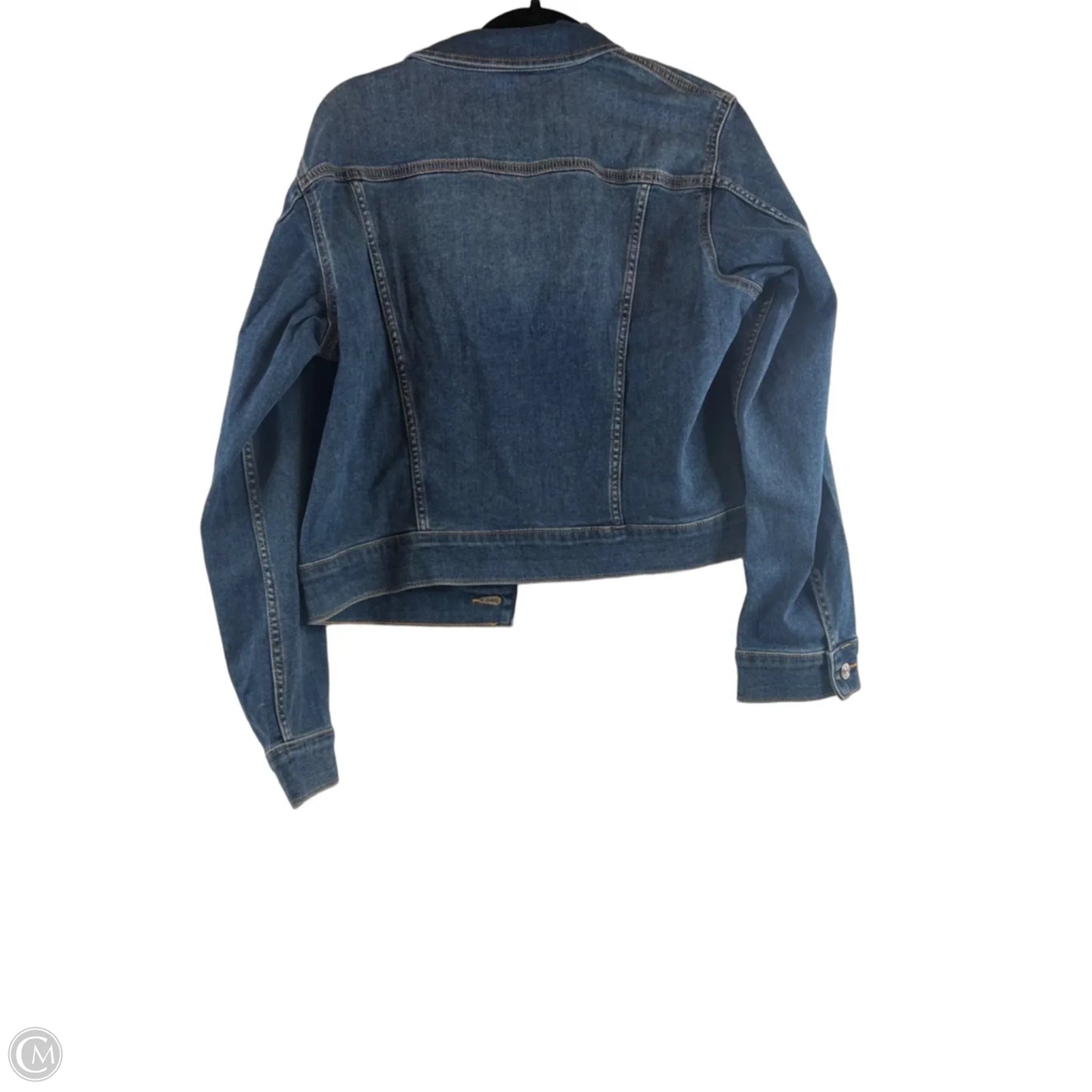 Jacket Denim By Calvin Klein In Blue Denim, Size: M