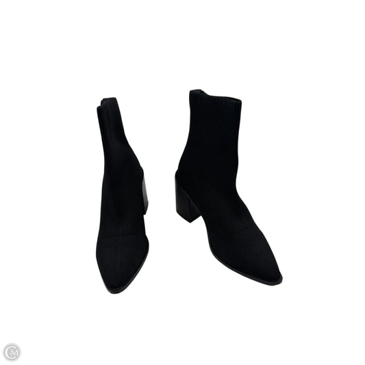 Boots Ankle Heels By Steven In Black, Size: 7.5
