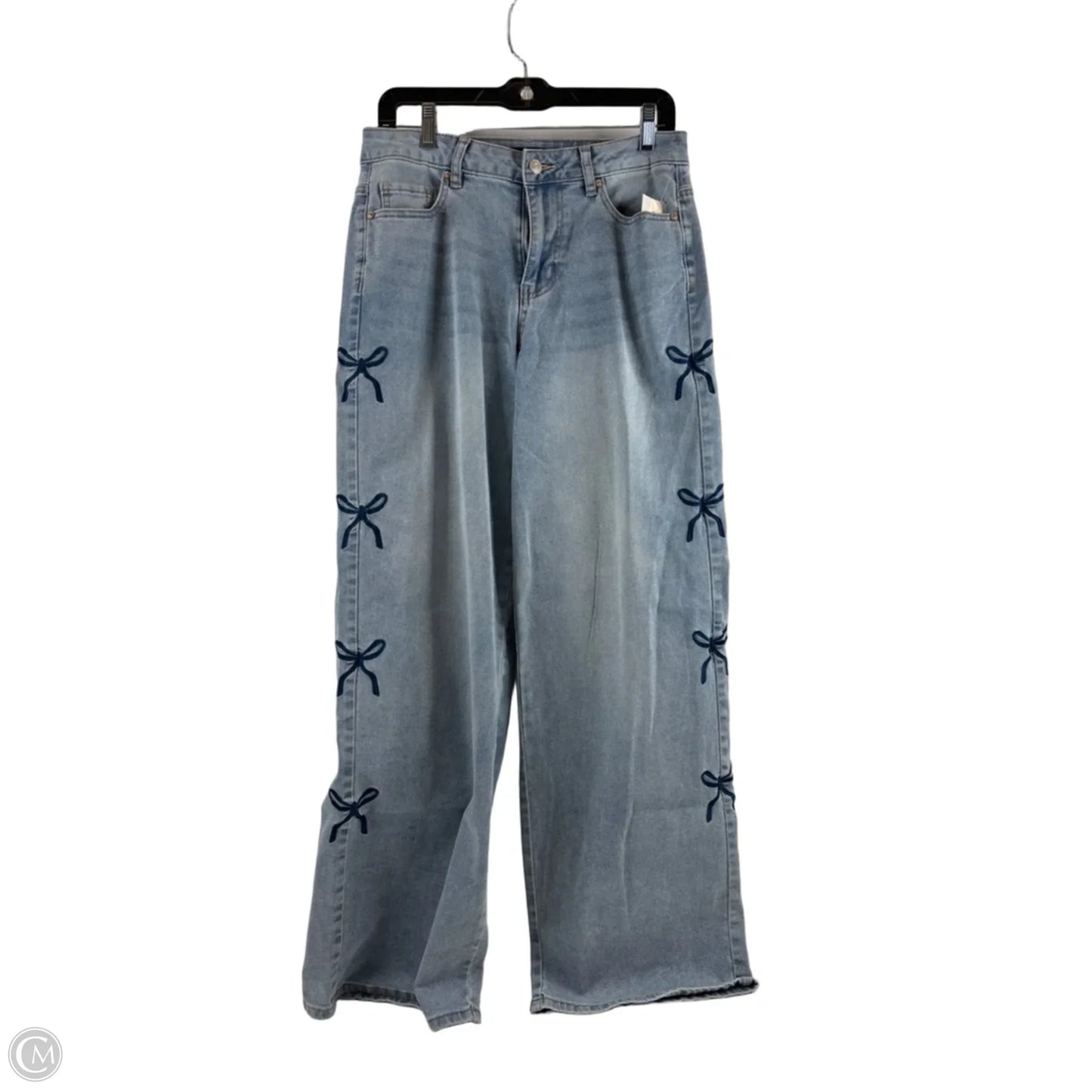 Jeans Wide Leg By Madden Nyc In Blue Denim, Size: 6