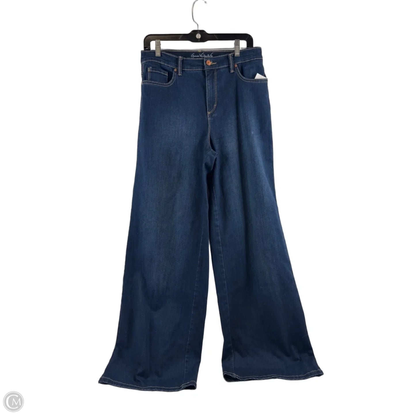 Jeans Wide Leg By Gloria Vanderbilt In Blue Denim, Size: 8