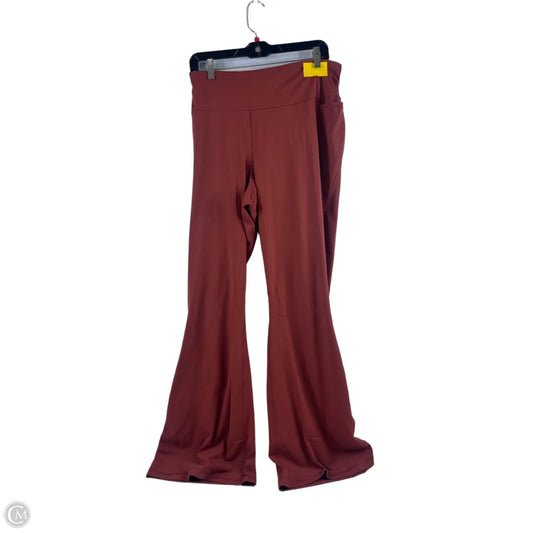 Athletic Pants By Lane Bryant In Brown, Size: 22