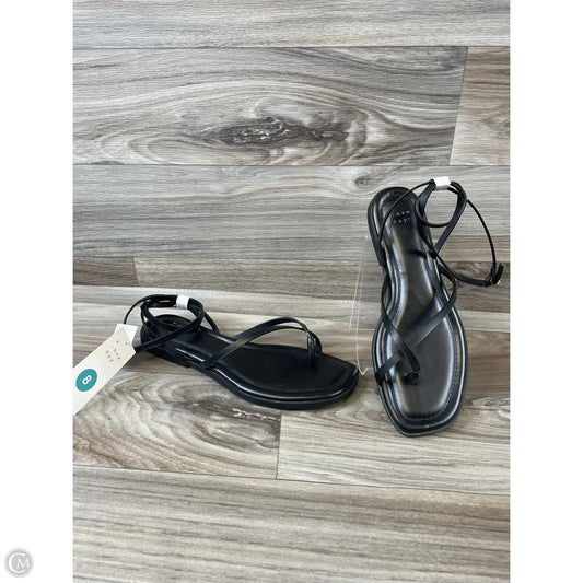 Sandals Flats By A New Day In Black, Size: 8