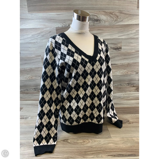 Sweater By Torrid In Black & White, Size: 1x