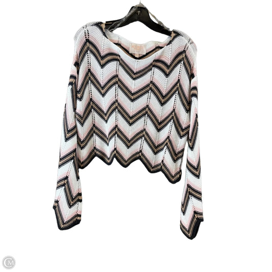 Sweater By Audrey In Black & Pink, Size: Xs
