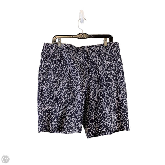 Shorts By Talbots In Blue & White, Size: 16
