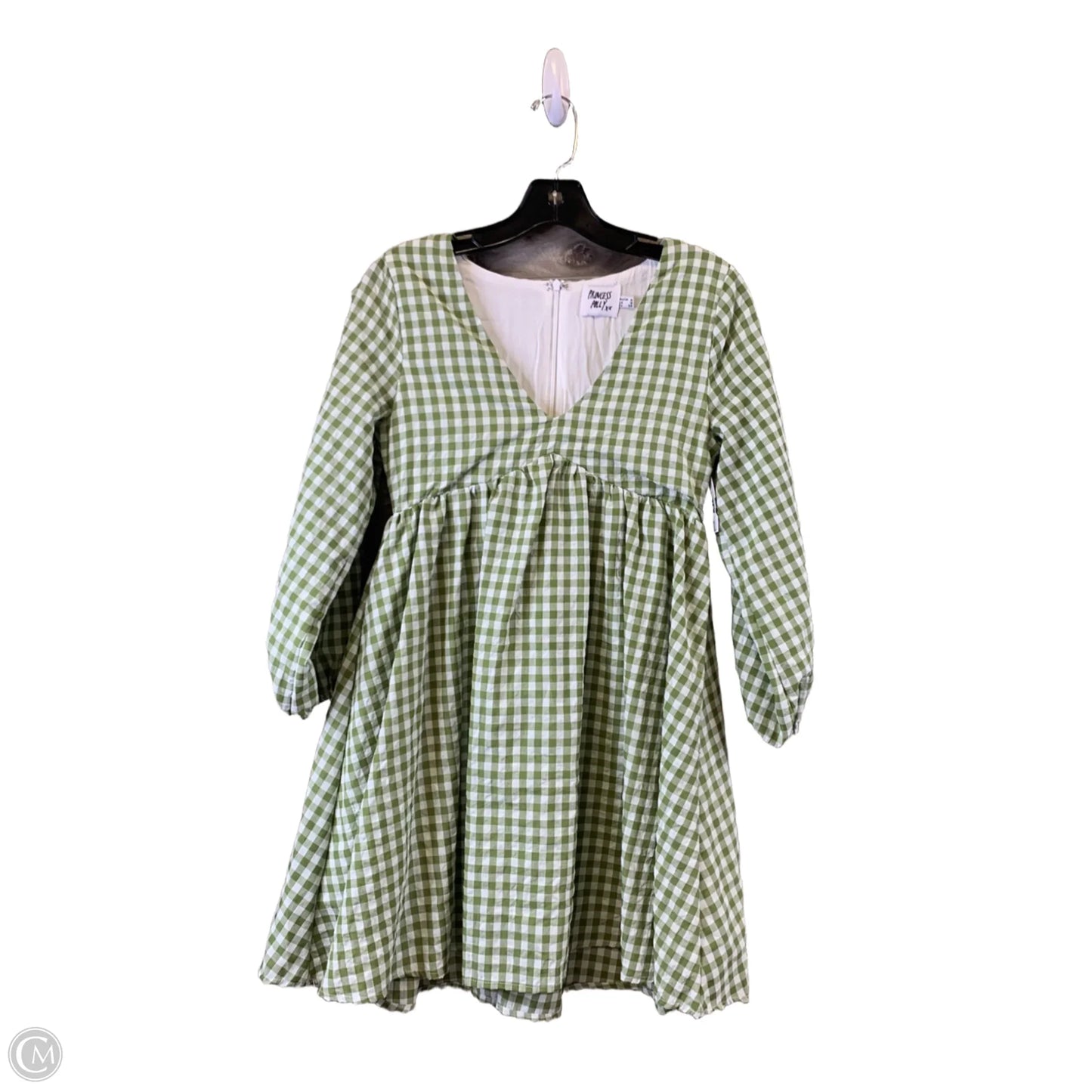Dress Casual Short By Clothes Mentor In Green & White, Size: Xs