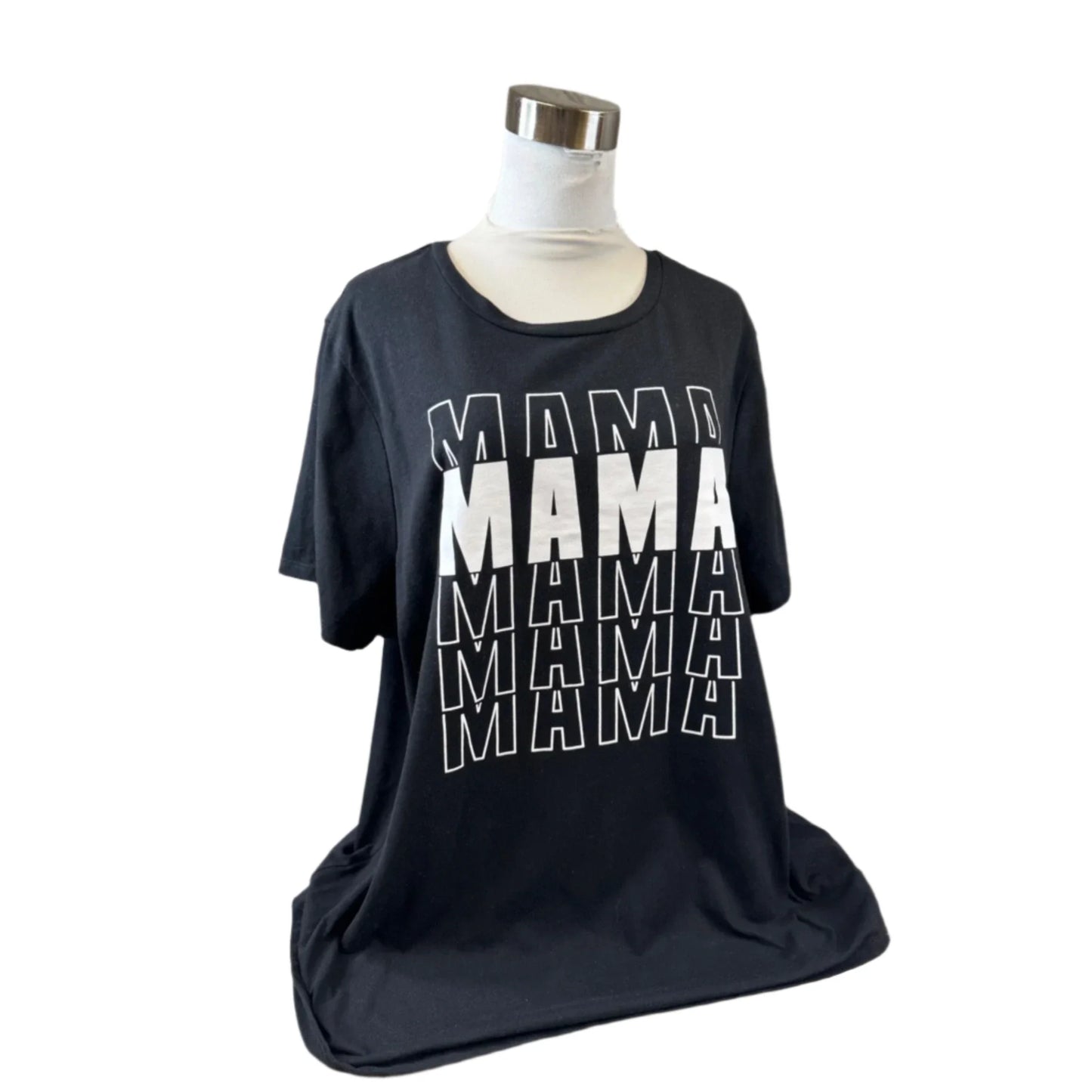 Top Short Sleeve Basic By Lane Bryant In Black & White, Size: 3x