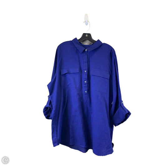 Top Long Sleeve By Old Navy In Navy, Size: Xxl