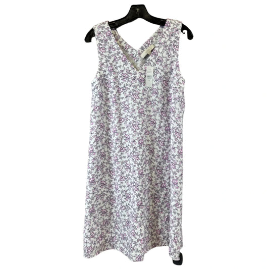 Dress Casual Short By Loft In Purple & White, Size: Xs