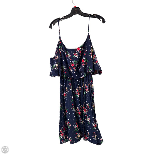 Dress Casual Short By Clothes Mentor In Blue & Red, Size: L