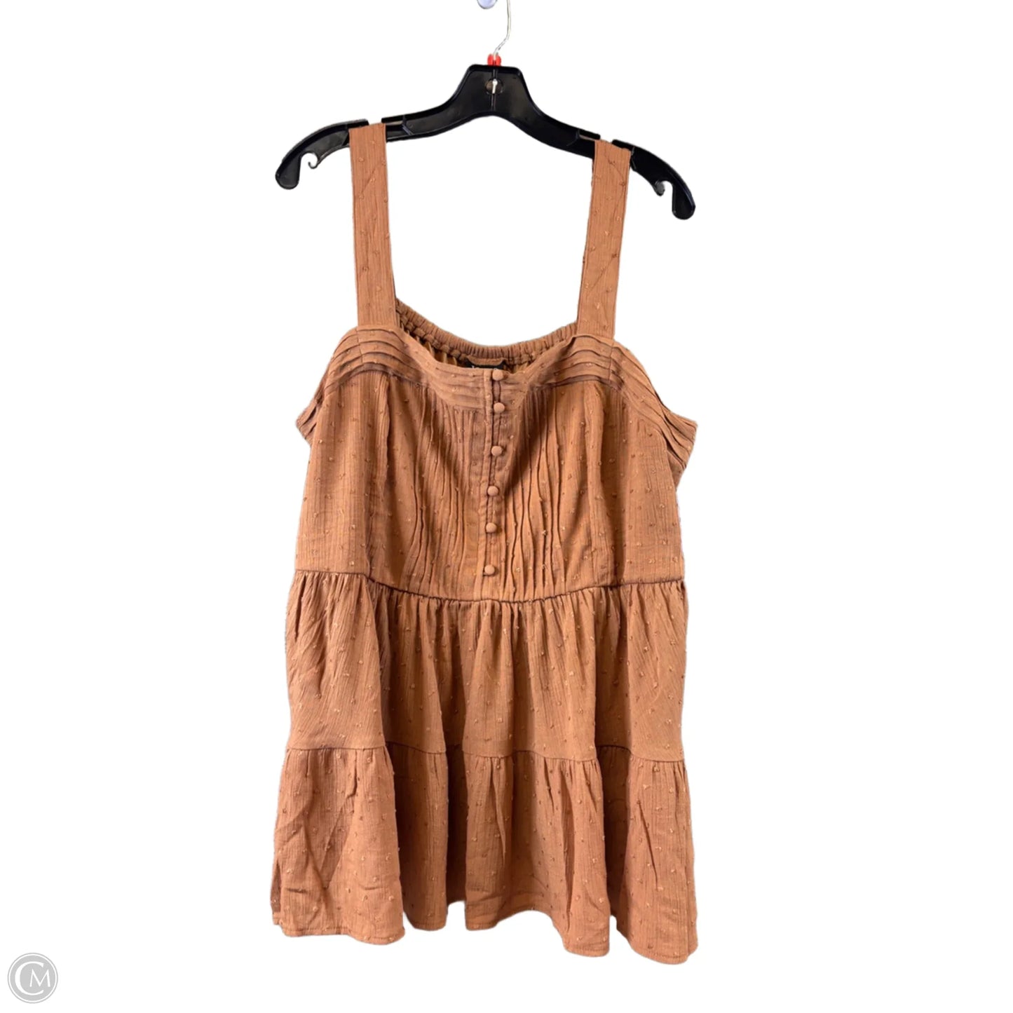 Top Sleeveless By Torrid In Brown, Size: 3x