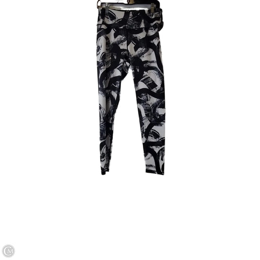 Athletic Leggings By Clothes Mentor In Black & White, Size: L