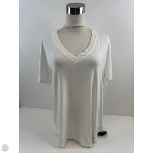Top Short Sleeve Basic By American Eagle In White, Size: M