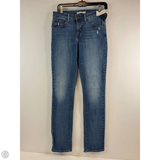 Jeans Skinny By Levis In Blue Denim, Size: 4