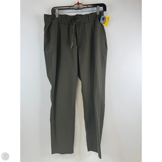 Athletic Pants By Lululemon In Green, Size: 8