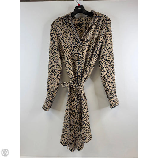 Dress Casual Midi By Ann Taylor In Animal Print, Size: S