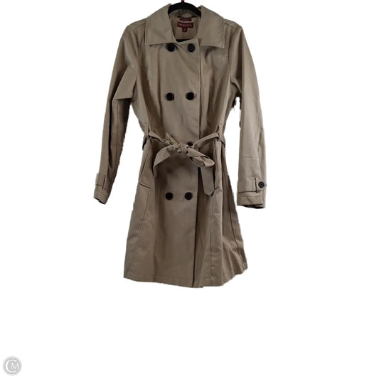 Coat Trench Coat By Merona In Beige, Size: Xl