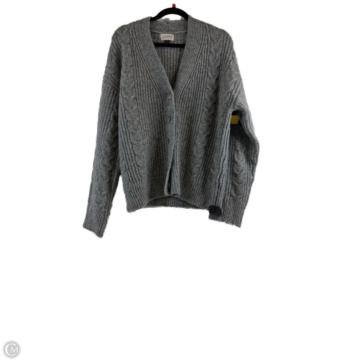 Sweater Cardigan By Universal Thread In Grey, Size: M