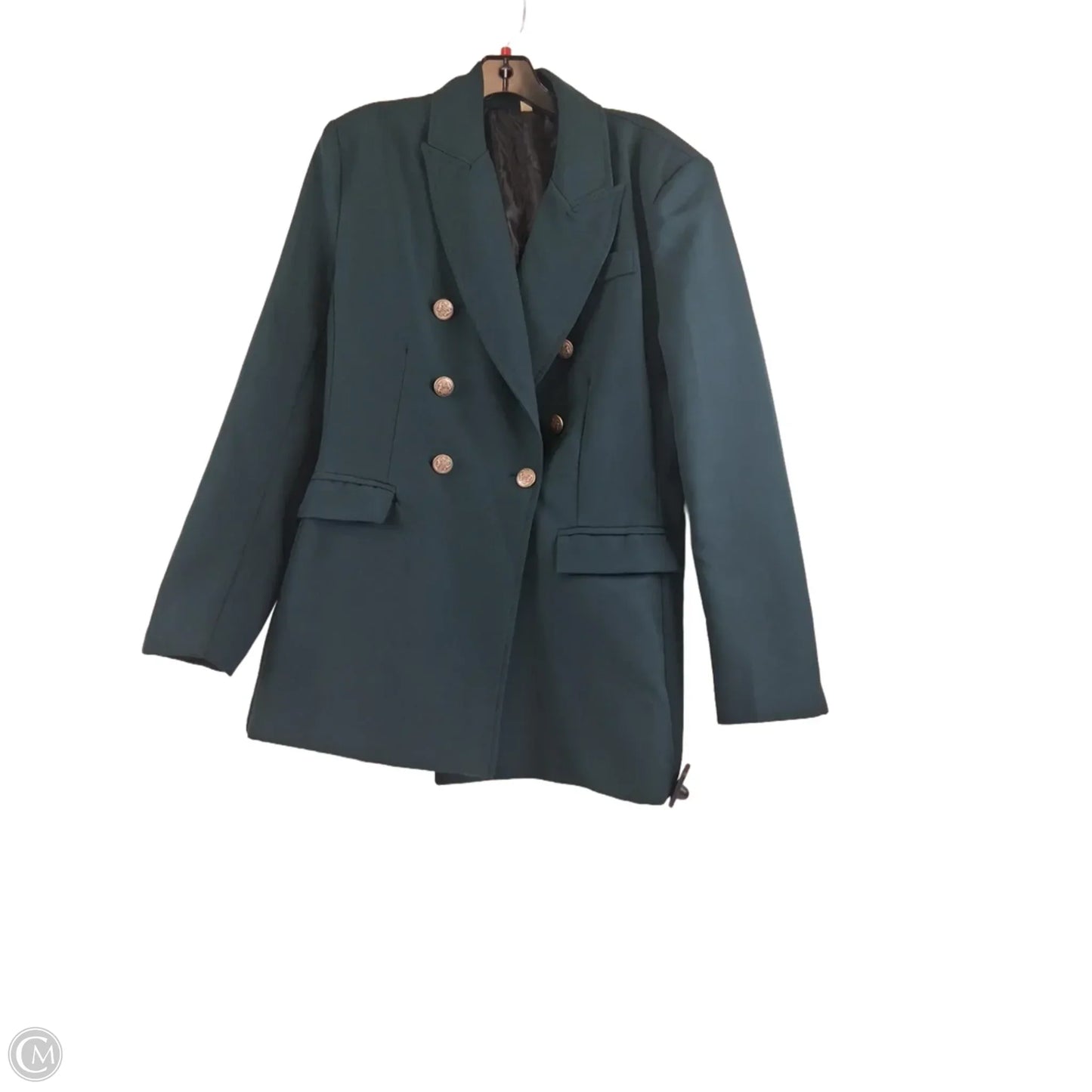 Blazer By Clothes Mentor In Green, Size: L
