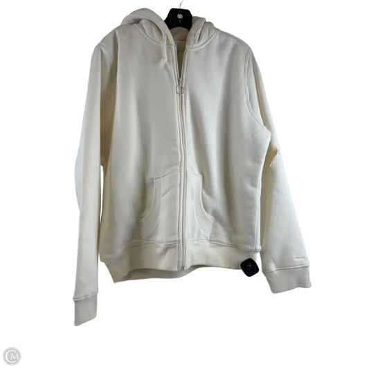 Athletic Sweatshirt Hoodie By Columbia In Cream, Size: Xl