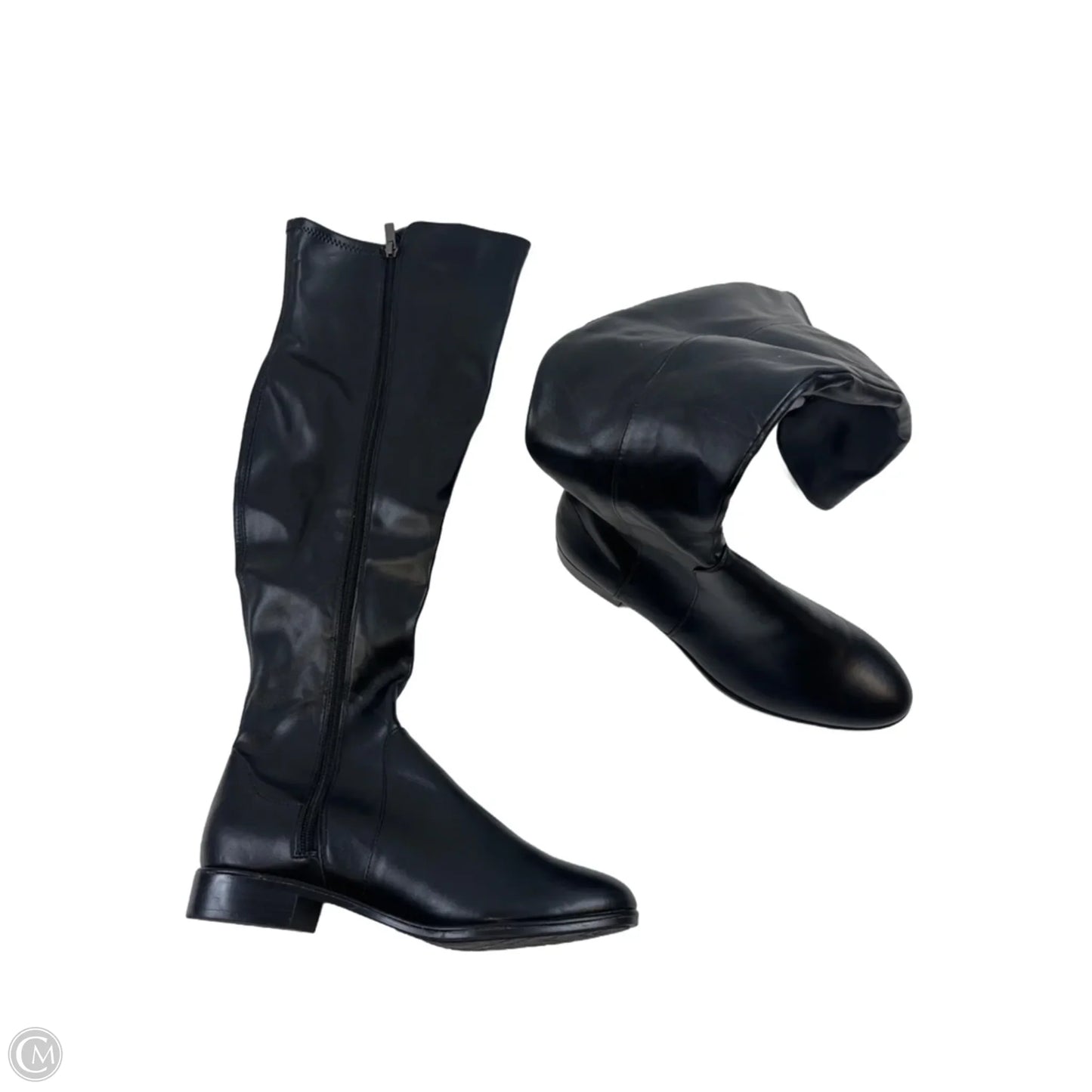 Boots Knee Heels By A New Day In Black, Size: 9