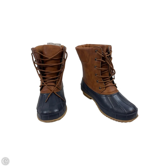 Boots Snow By Torrid In Blue & Brown, Size: 11