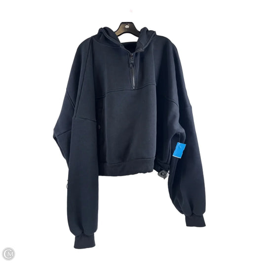 Athletic Sweatshirt Hoodie By Clothes Mentor In Black, Size: 3x