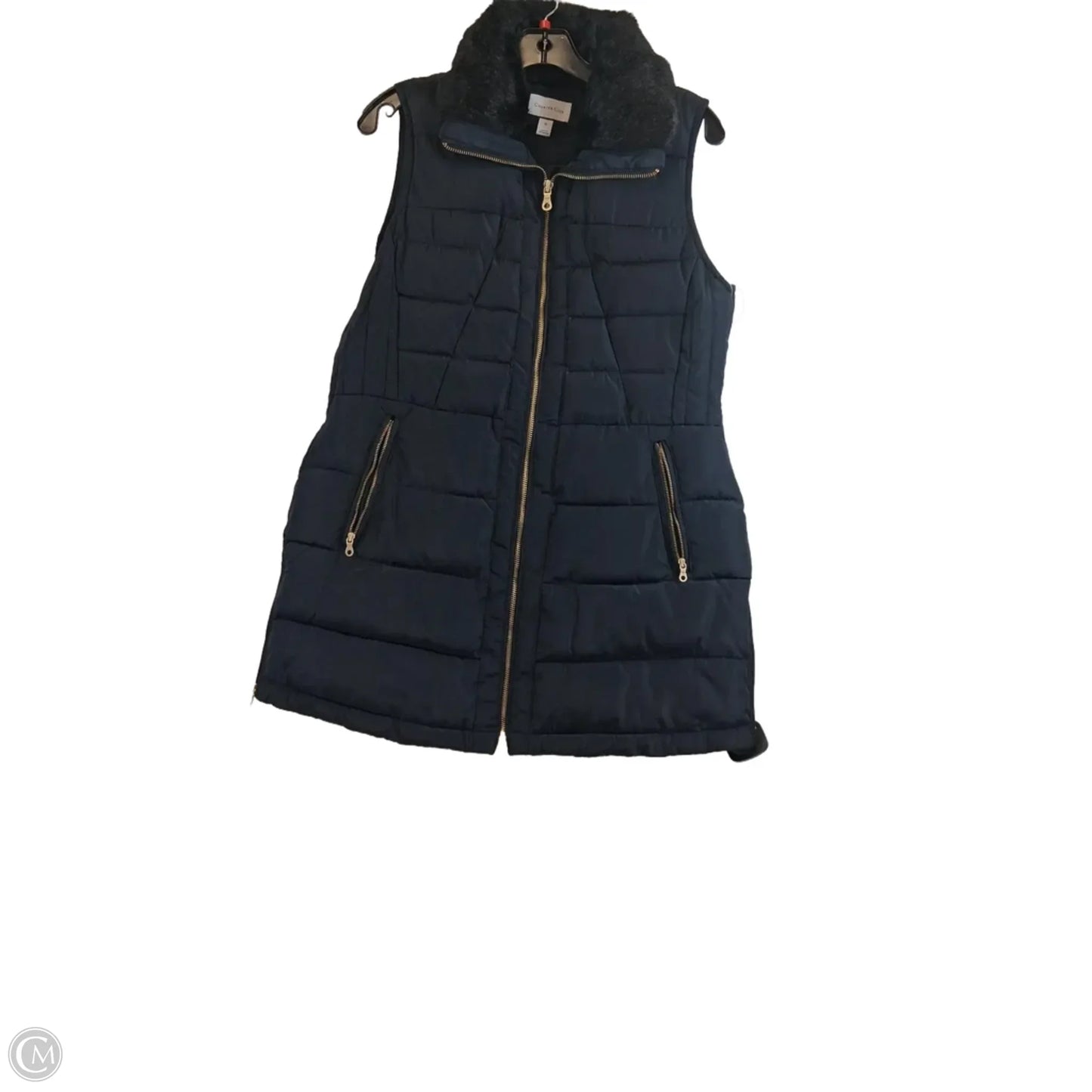 Vest Puffer & Quilted By Charter Club In Black, Size: S