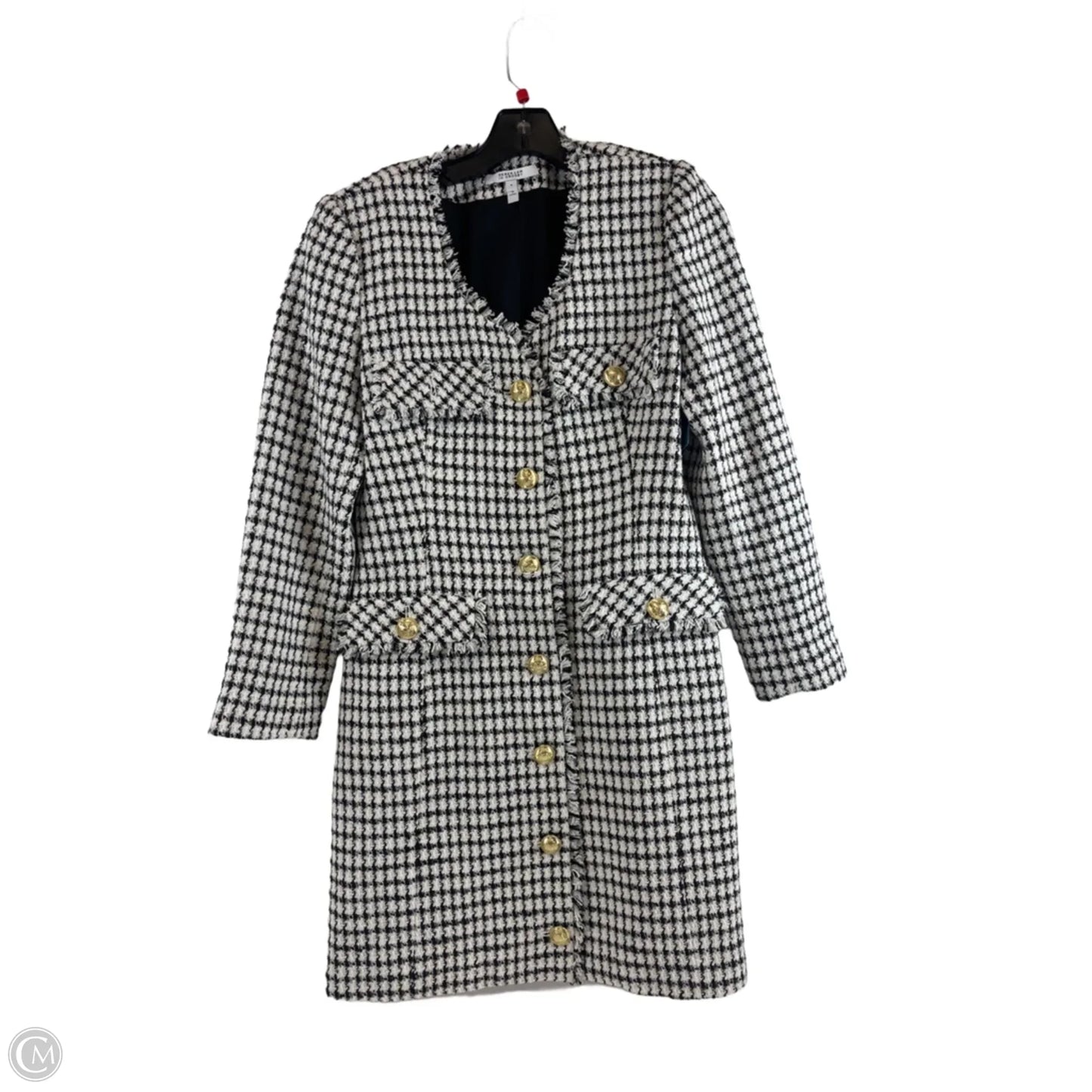 Jacket Designer By Derek Lam In Black & White, Size: M