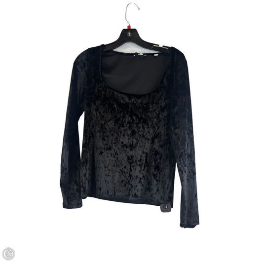 Top Long Sleeve By Vince In Black, Size: M