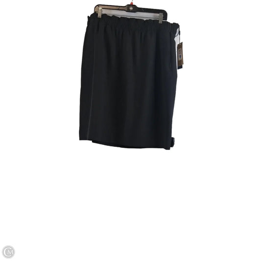 Skirt Midi By Donna Karan In Black, Size: 14