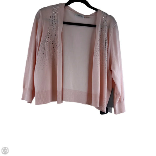 Cardigan By Clothes Mentor In Peach, Size: Xl