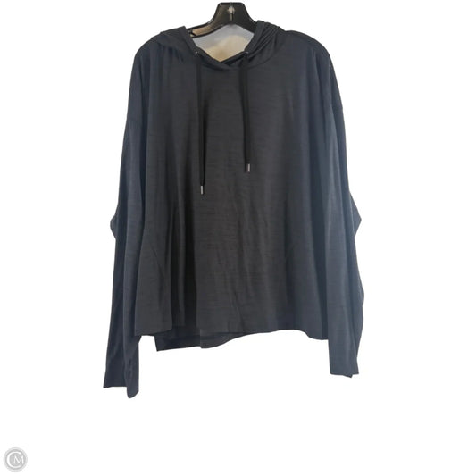 Athletic Top Long Sleeve Hoodie By Old Navy In Grey, Size: 3x