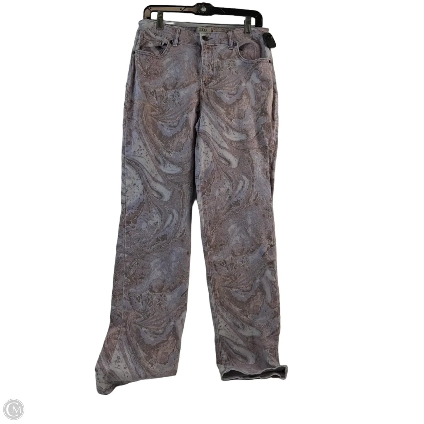 Jeans Boyfriend By Logo In Purple, Size: 8l