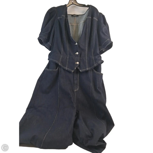 Jumpsuit By Akira In Blue Denim, Size: 2x