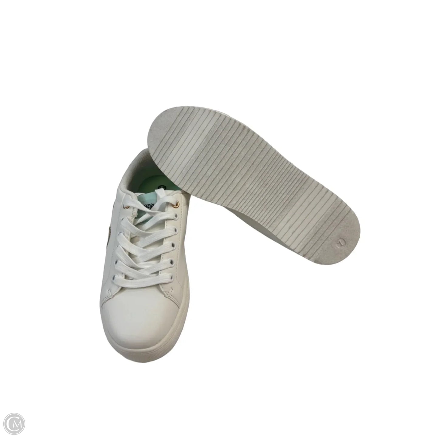 Shoes Sneakers By Disney In Gold & White, Size: 7