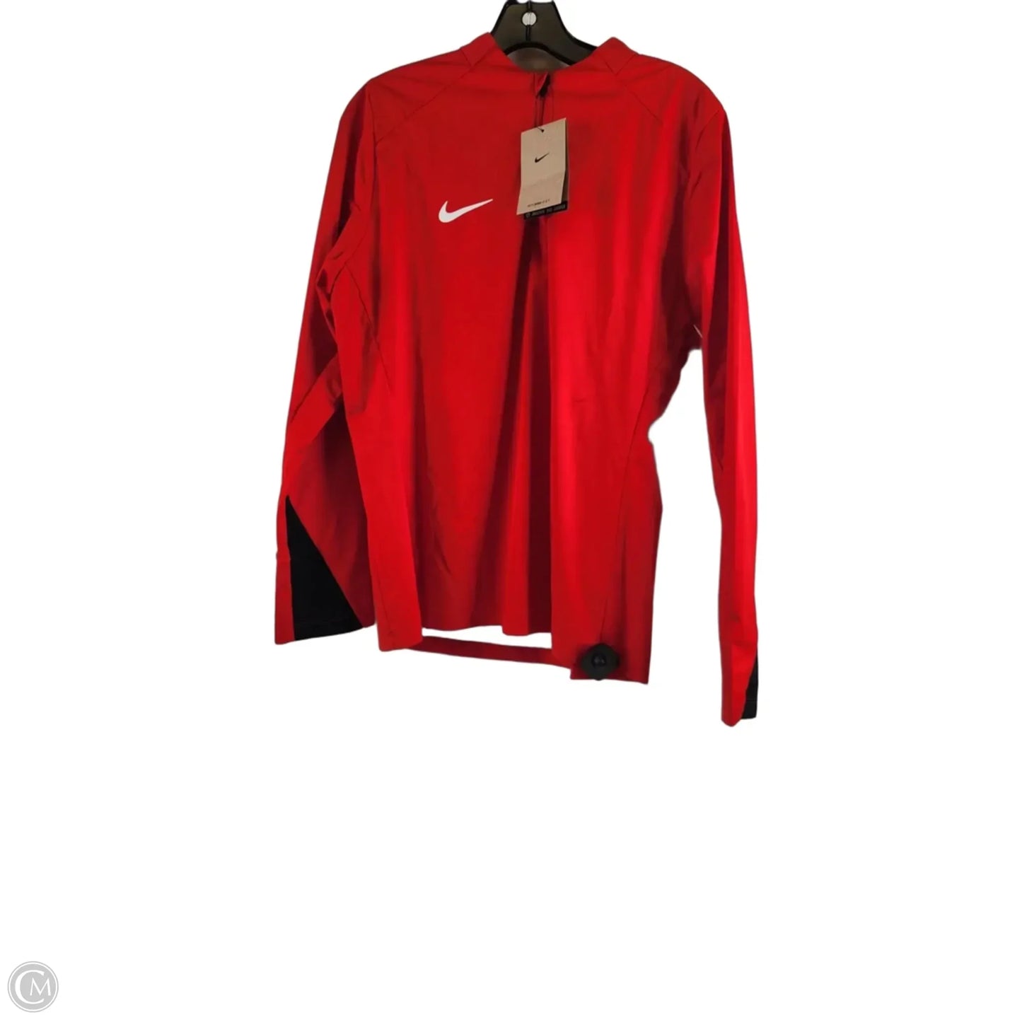 Athletic Jacket By Nike In Red, Size: M