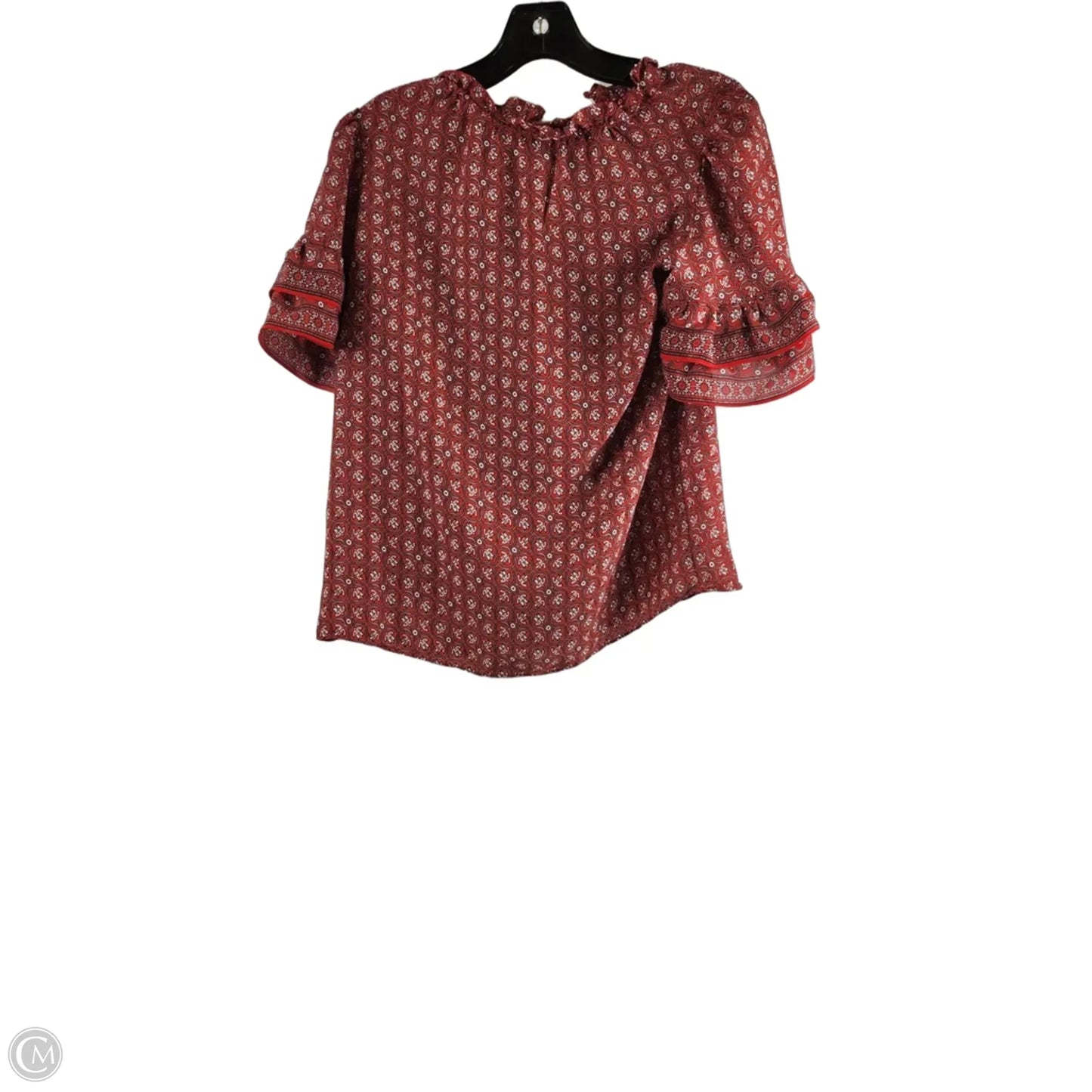 Top Short Sleeve By Max Studio In Orange, Size: S
