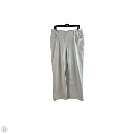 Jeans Cropped By Halara In White, Size: 14